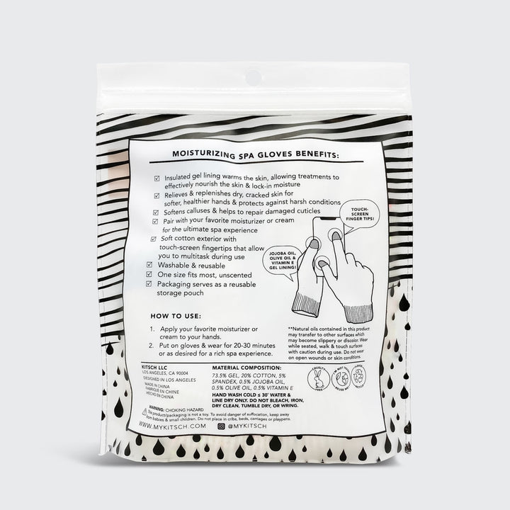 Moisturizing spa gloves