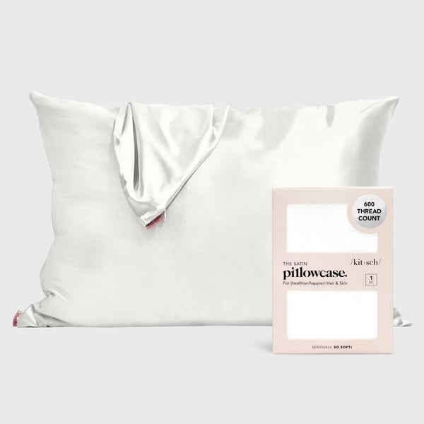 white satin pillowcase